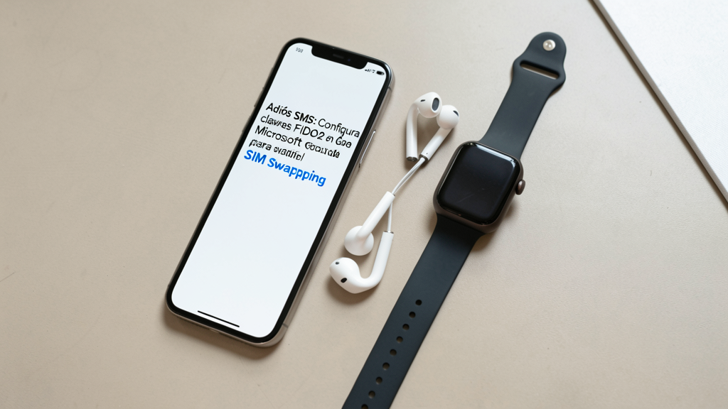 Imagen editorial que ilustra Adiós SMS: Configura claves FIDO2 en Google y Microsoft para evitar el SIM Swapping